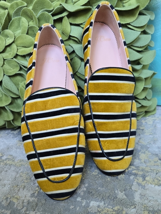J. Crew Shoes - J.Crew Cecile Velvet Smoking Slippers Women's Size 8